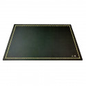 Sous-main en cuir anthracite, cuir de veau gris - Conti Borbone - Tapis personnalisable - 90 décorations - lettres capitales