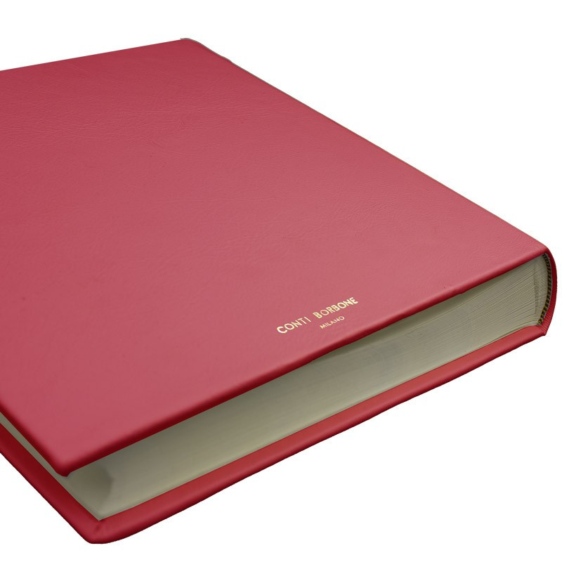 Album photo en cuir fuchsia - Conti Borbone - calskin rose - marque